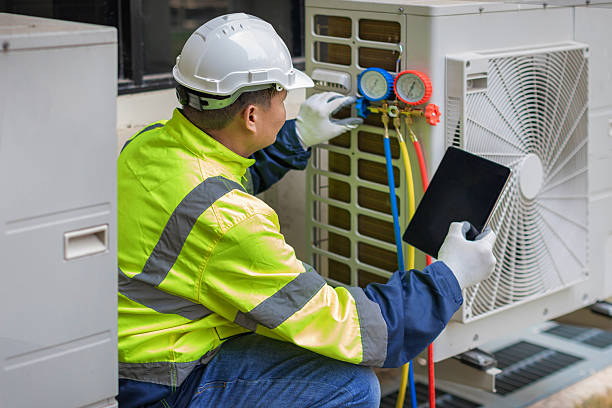 Professional Air Duct Cleaning technician working in Mountain Home, NC